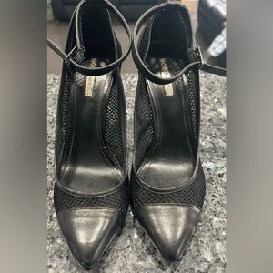 BCBGMaxAzria Black Mesh Heels